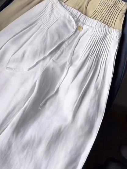 Aitana | Pantalones Anchos de Algodón y Lino - SC