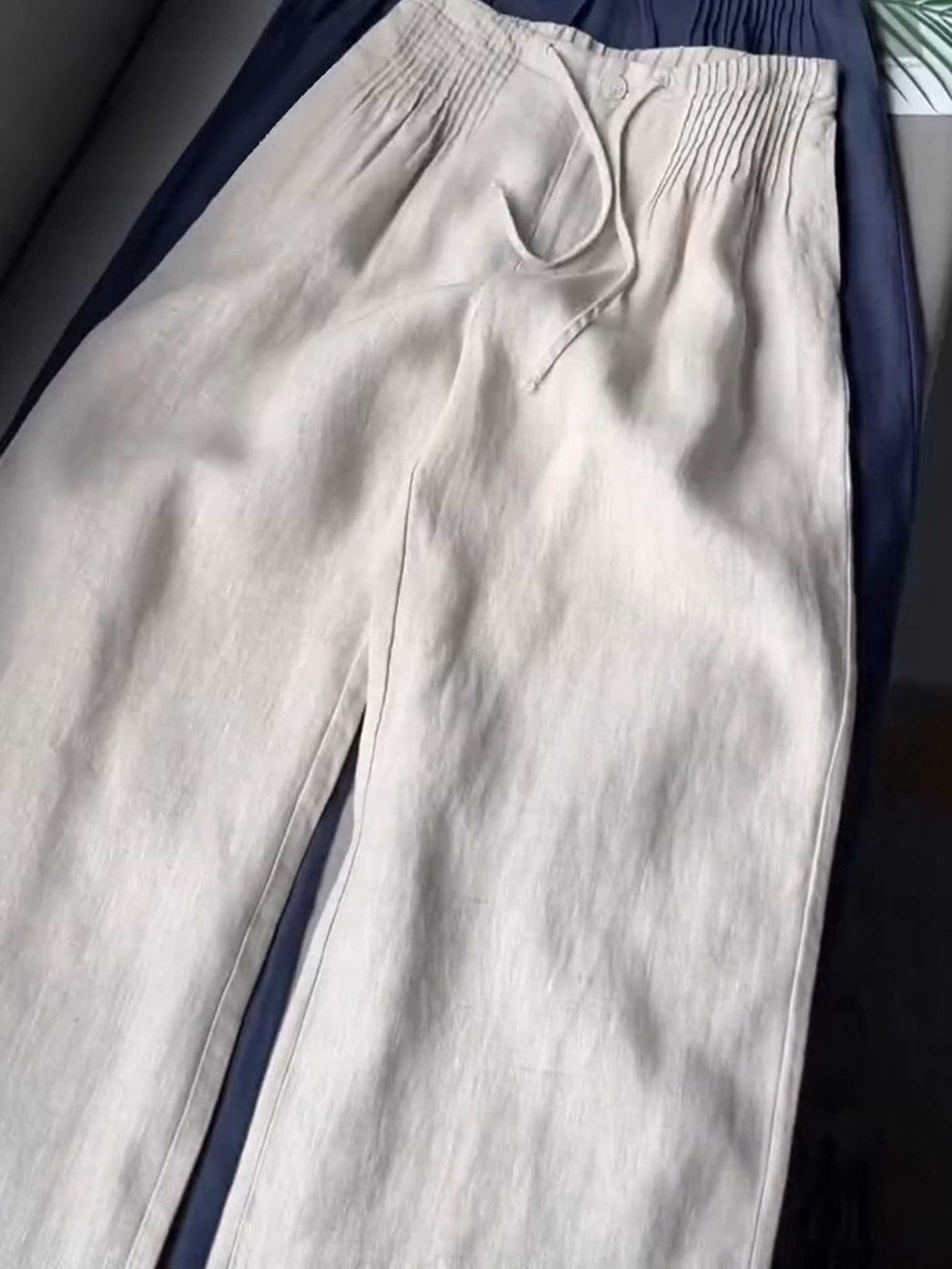 Aitana | Pantalones Anchos de Algodón y Lino - SC