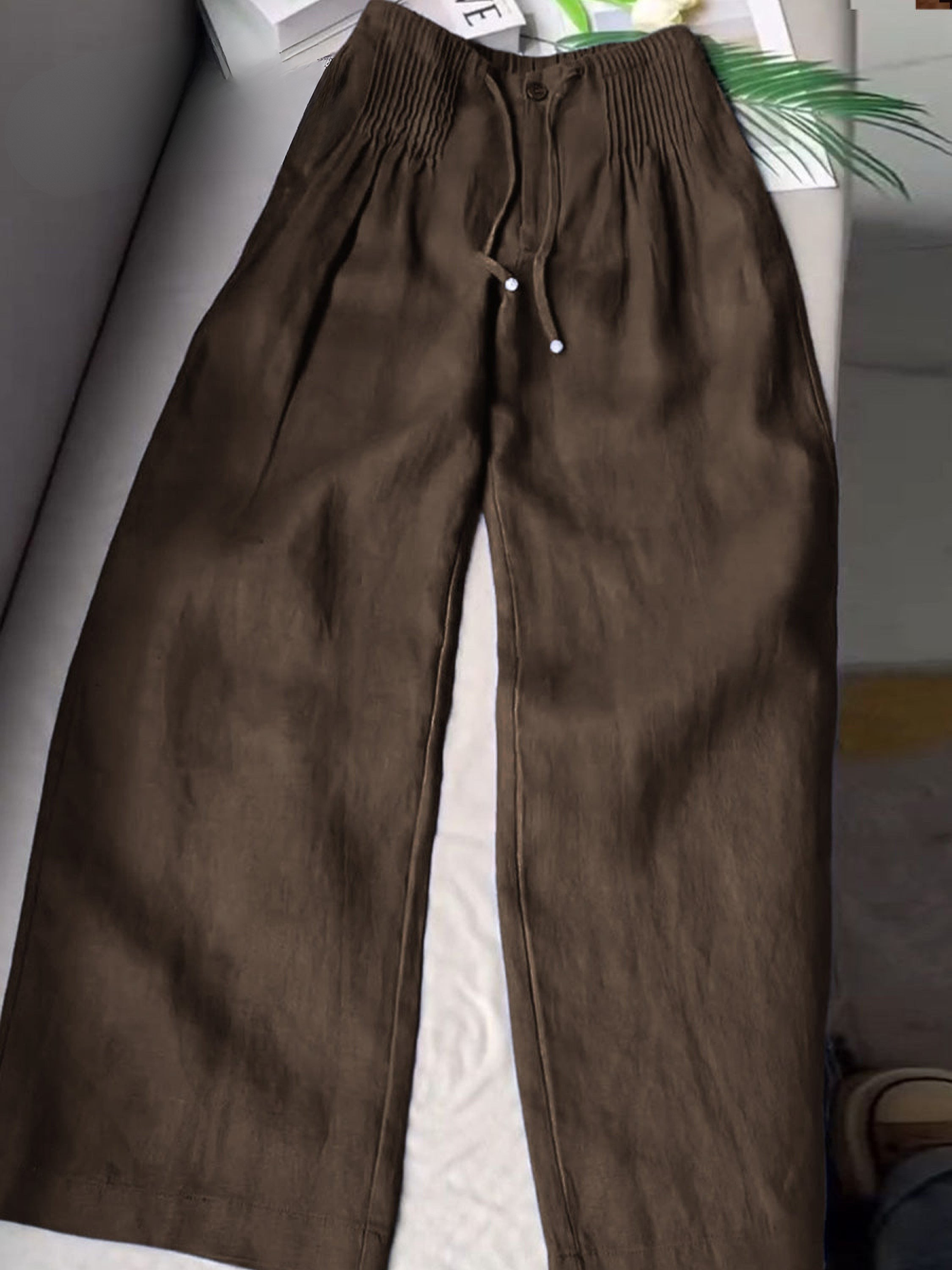 Aitana | Pantalones Anchos de Algodón y Lino - SC
