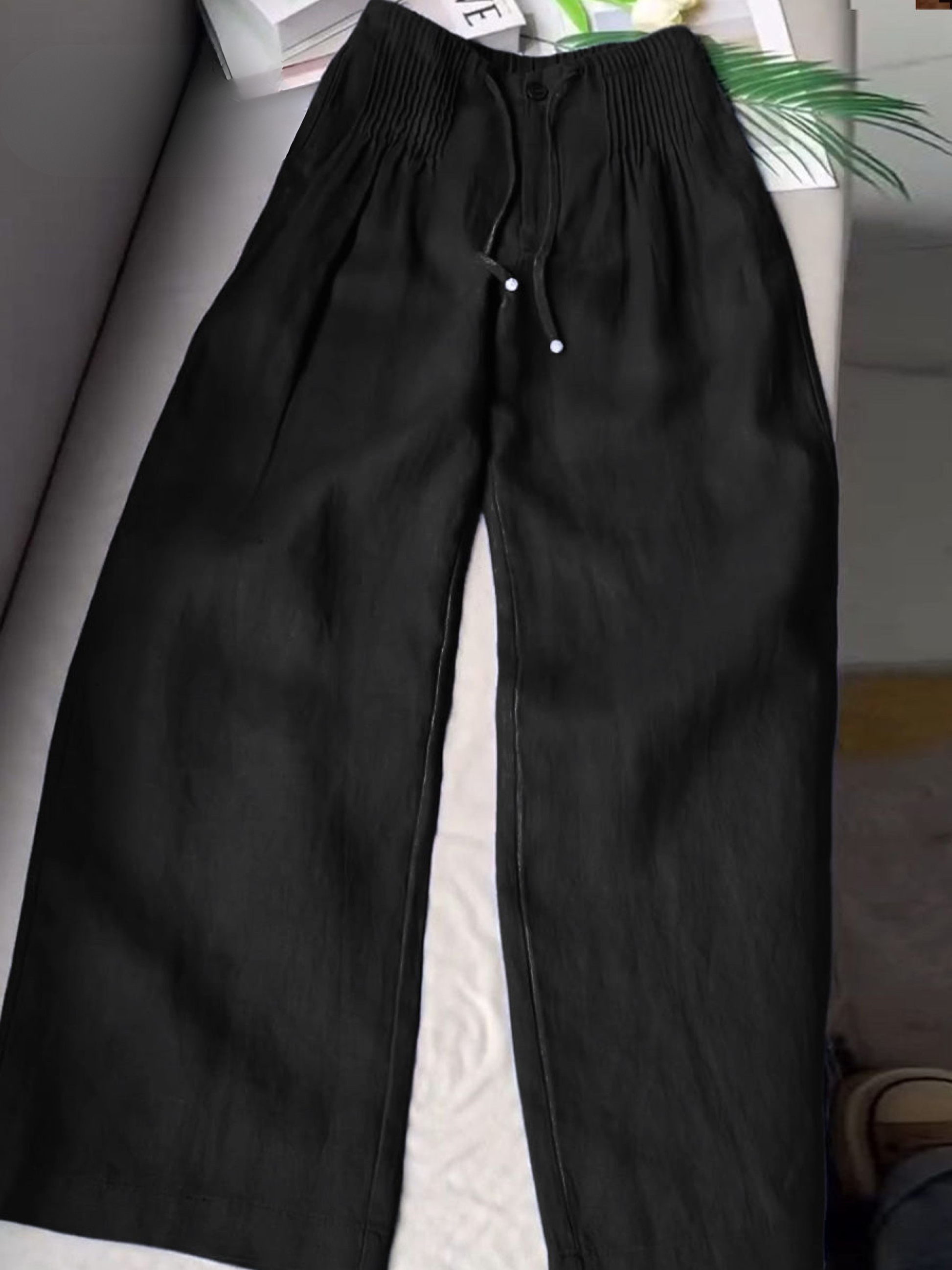 Aitana | Pantalones Anchos de Algodón y Lino - SC