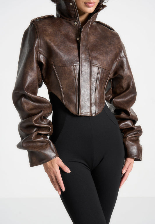 ALMA | Chaqueta Corsé Con Mangas Tachonadas - SC