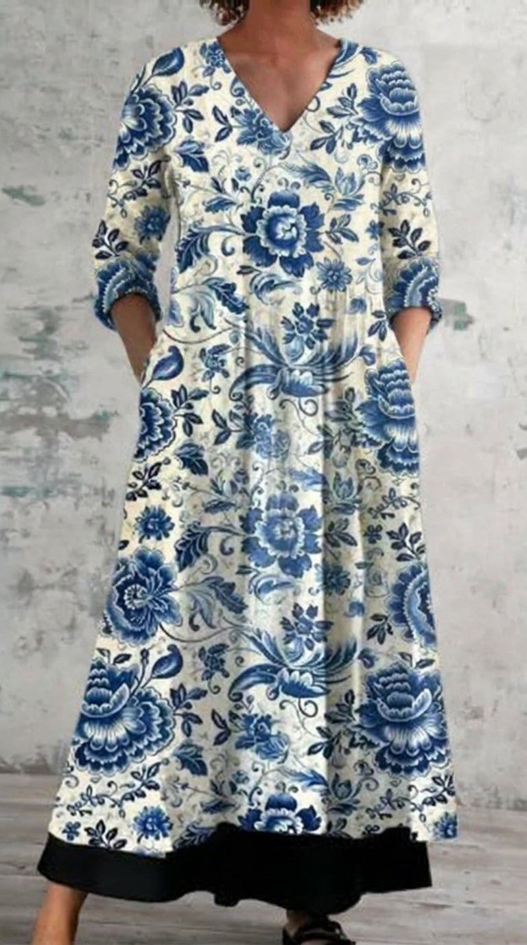 Mia Vestido Elegante con Estampado Sofisticado - SC