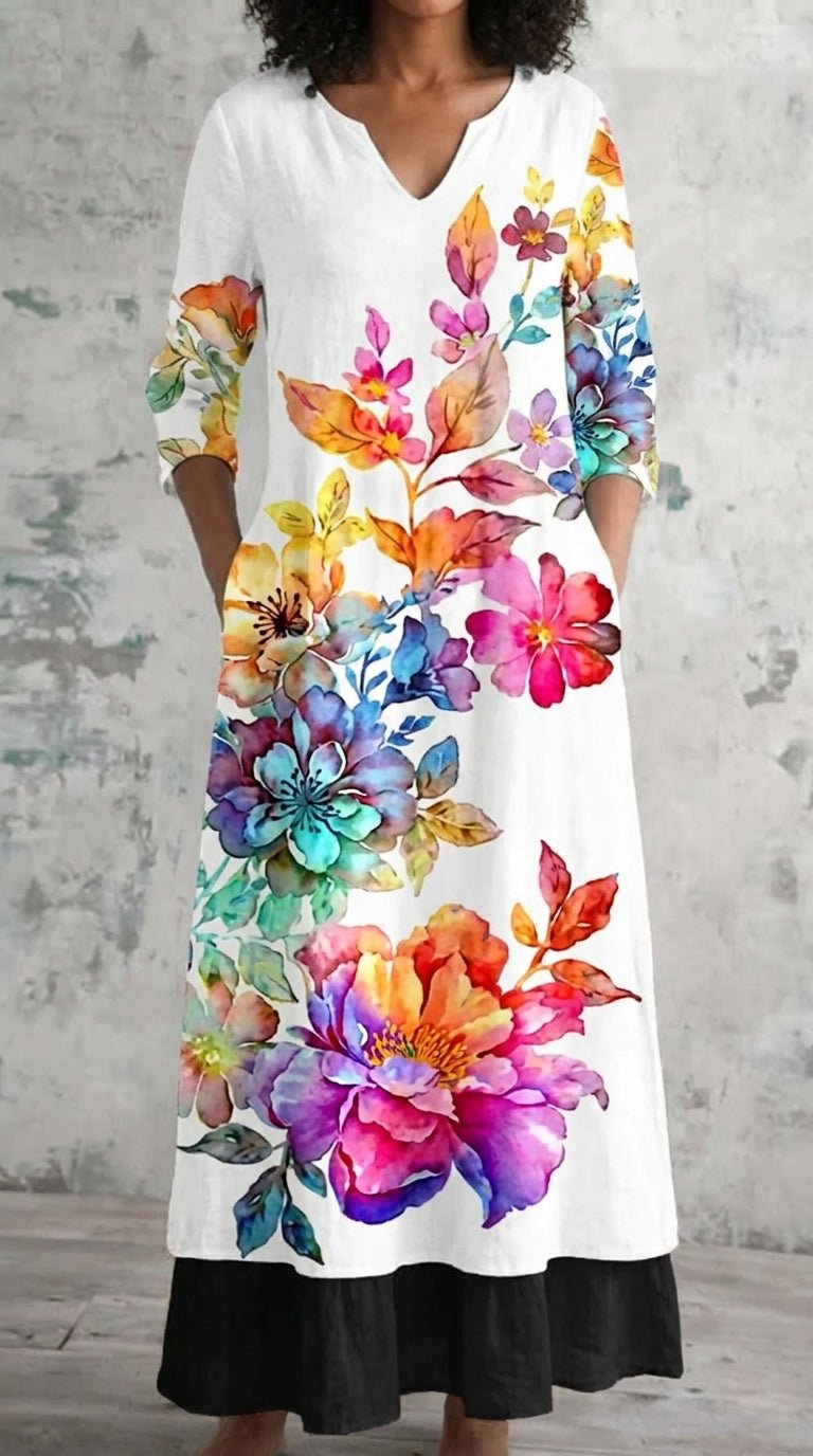 Sofia Vestido Sofisticado con Estampado - SC