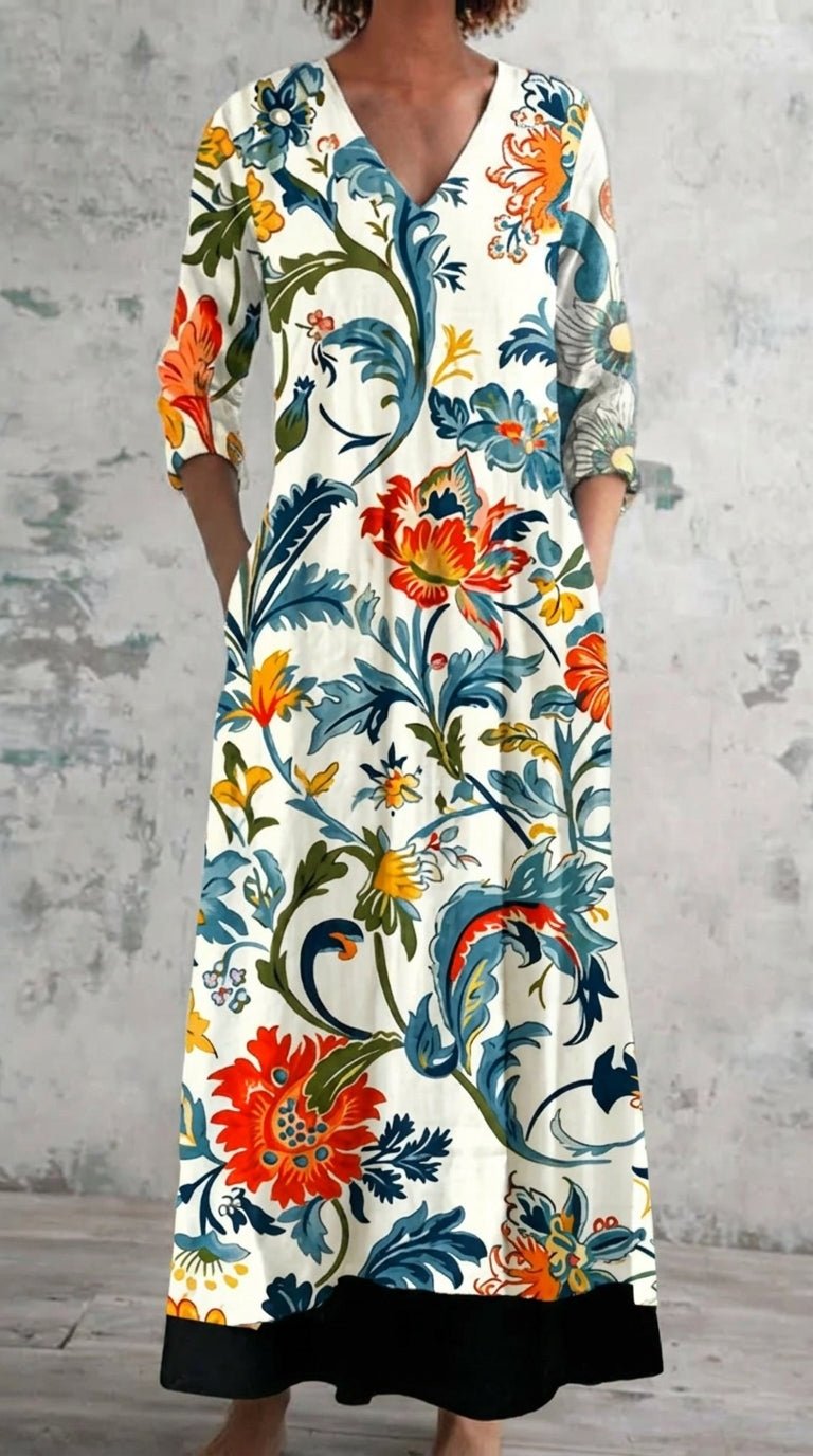 Tiana Vestido Elegante con Estampado Floral - SC