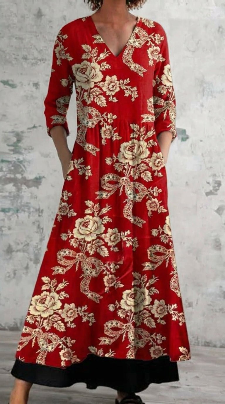 Julia Vestido Elegante con Estampado - SC