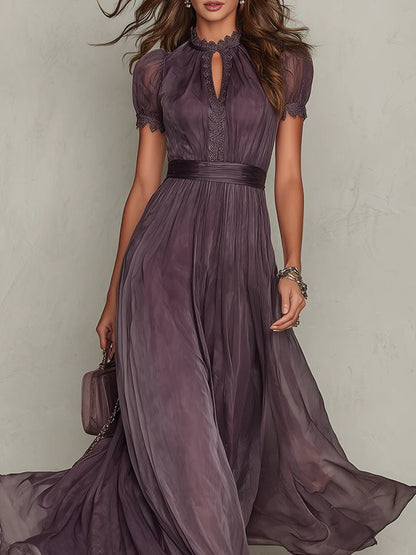 Mariela | Vestido Morado Largo - SC