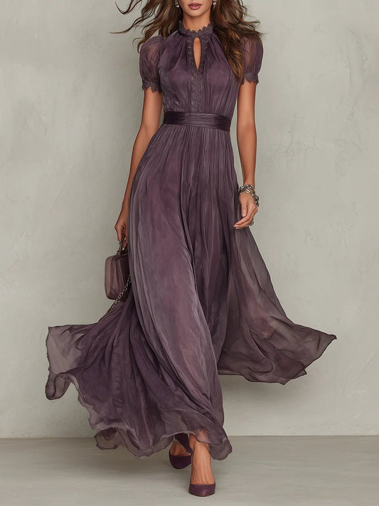 Mariela | Vestido Morado Largo - SC