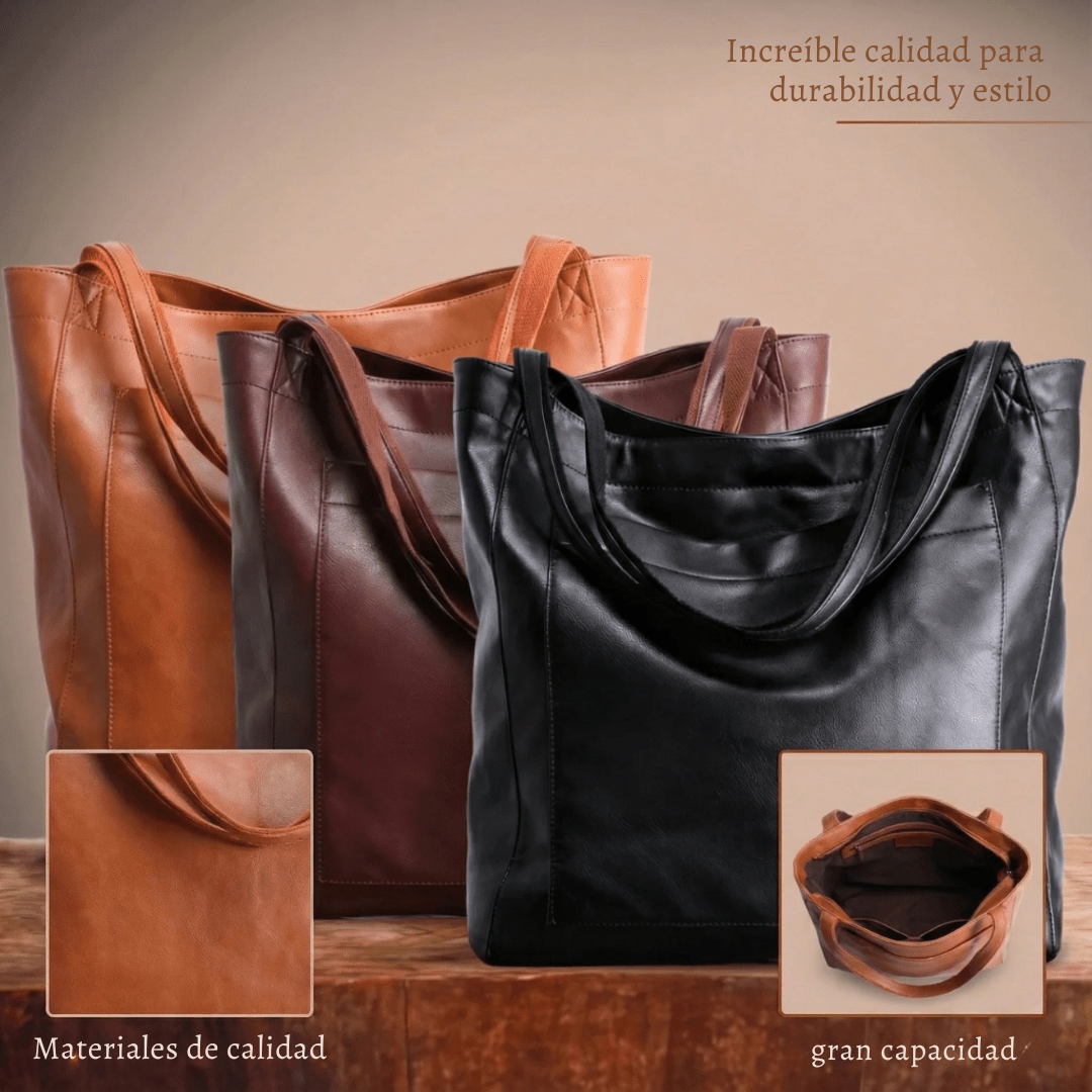 Lorena™ | Bolso de piel moderno y elegante - SC