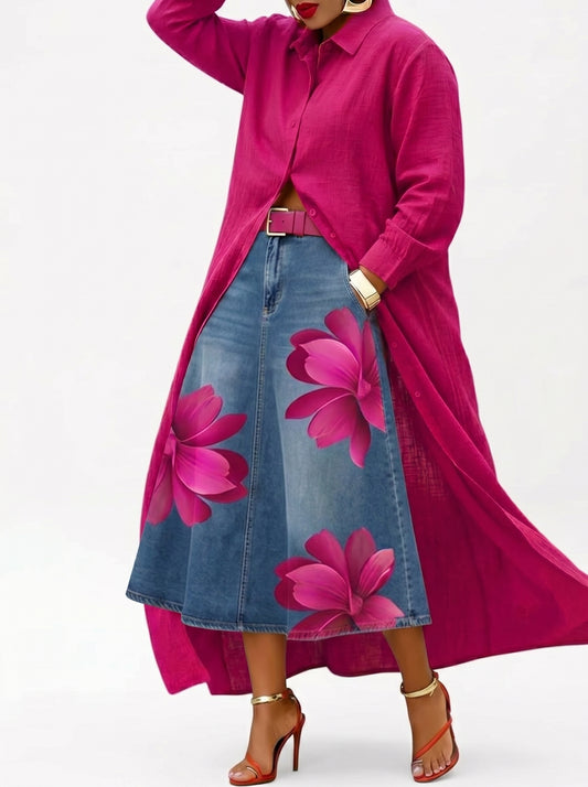 FLORENCIA | Falda Larga + Camisa GRATIS - SC