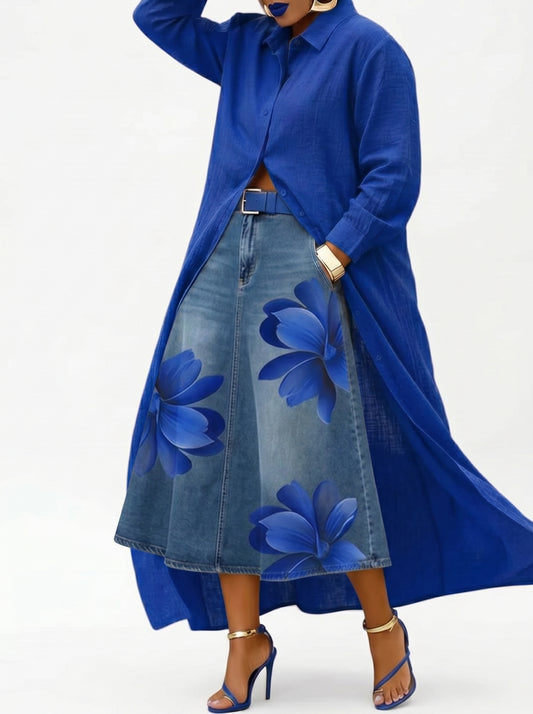 FLORENCIA | Falda Larga + Camisa GRATIS - SC