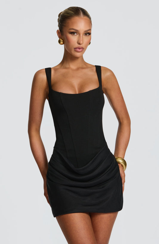 Cornelia Vestido Corto - Negro - SC
