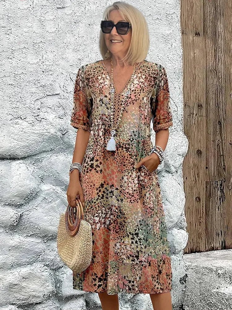 Lina | Vestido ligero con escote en V - SC