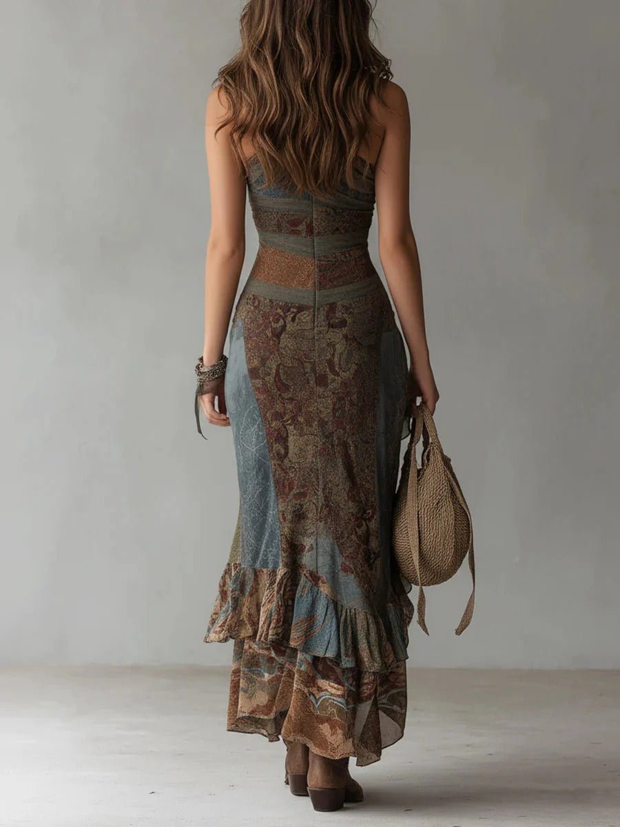 Mariana™ | Vestido Largo Estampado - SC
