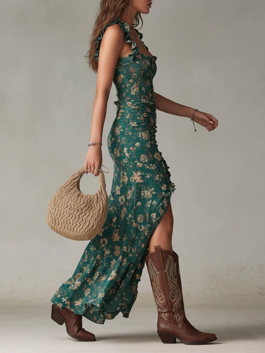 Zara | Vestido Maxi Boho Retro - SC