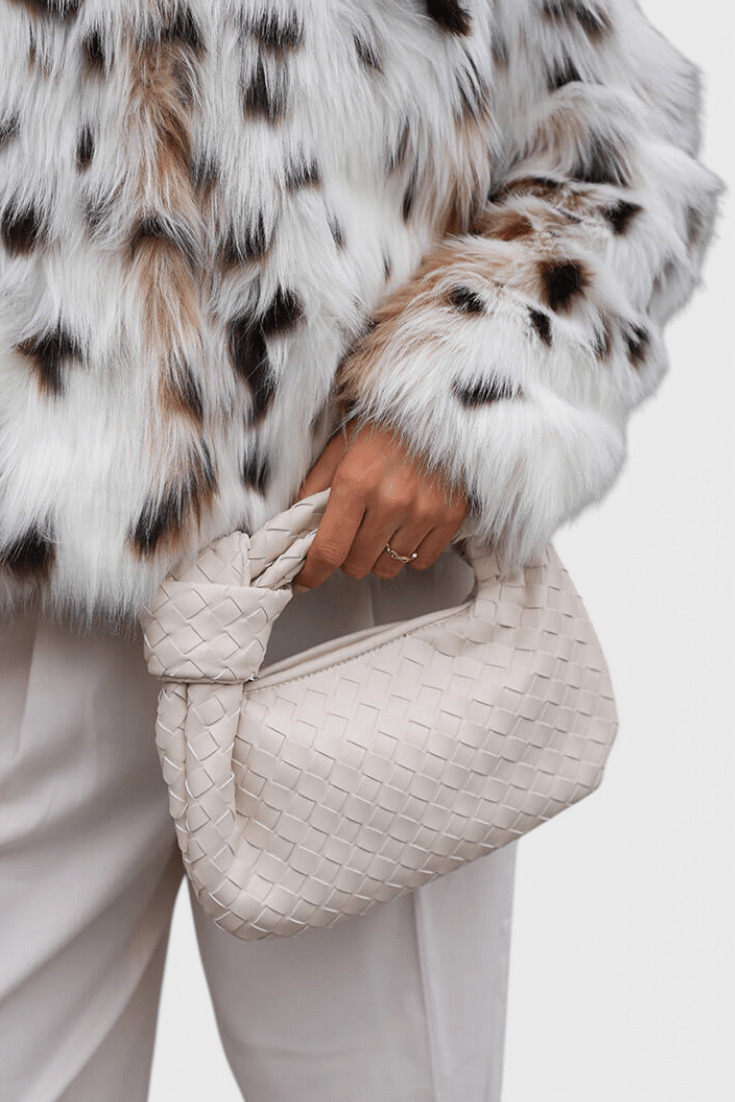 Bolso Satchel Mini Woven Sage - SC