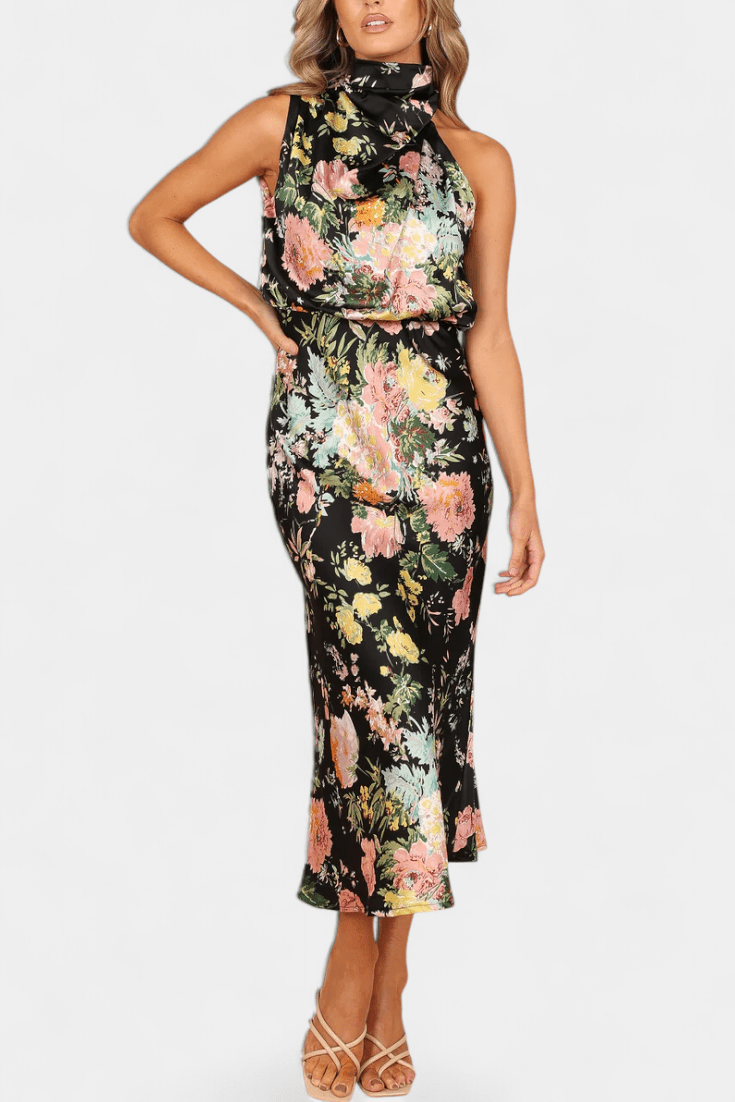Lisa | Maxi Floral Halter - SC