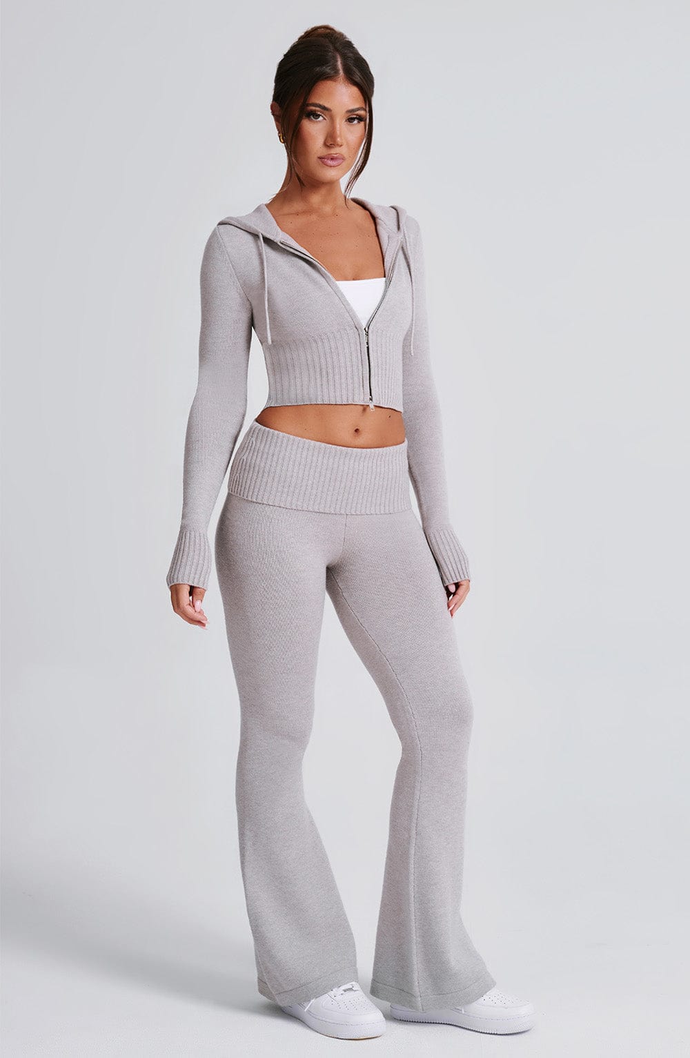 Portia Sudadera con Capucha - Gris claro - SC