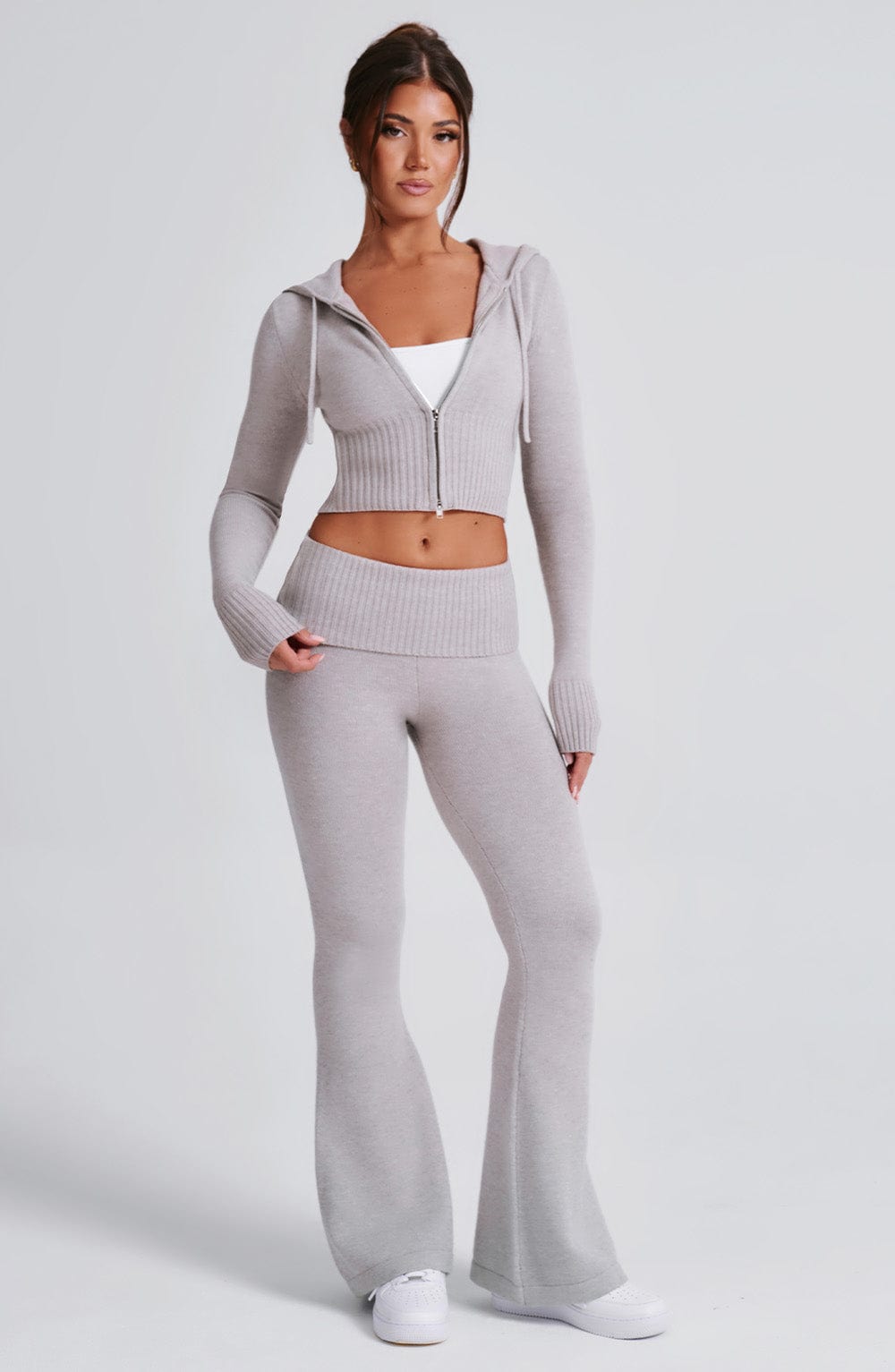 Portia Sudadera con Capucha - Gris claro - SC