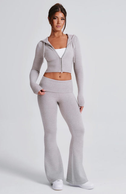 Portia Sudadera con Capucha - Gris claro - SC