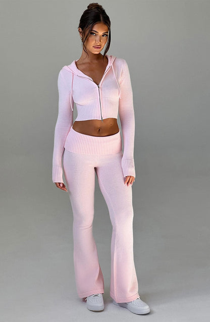 Portia Pantalones de Punto - Rosa - SC