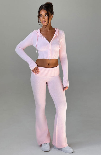 Portia Pantalones de Punto - Rosa - SC