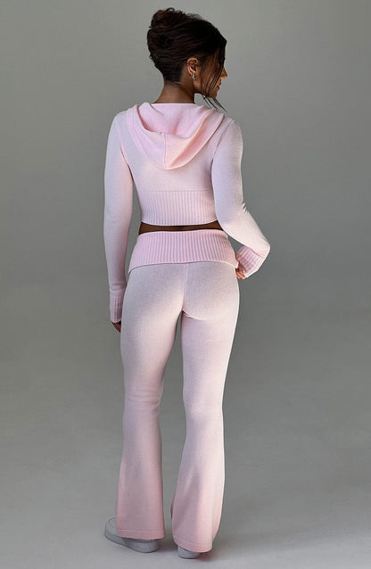 Portia Pantalones de Punto - Rosa - SC