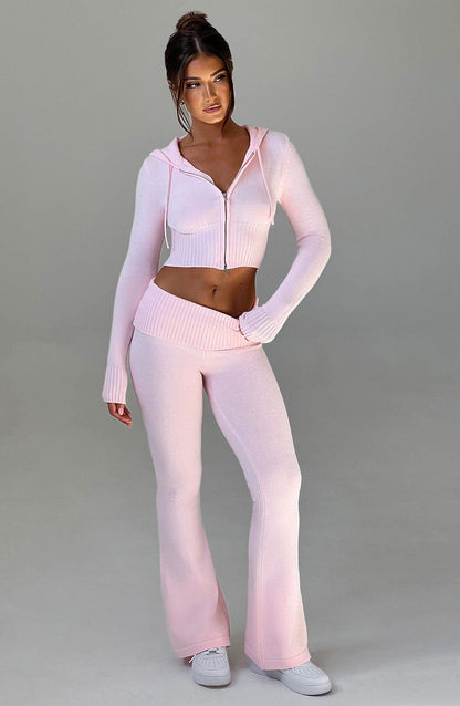 Portia Pantalones de Punto - Rosa - SC