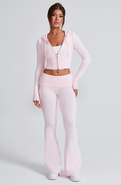 Portia Pantalones de Punto - Rosa - SC
