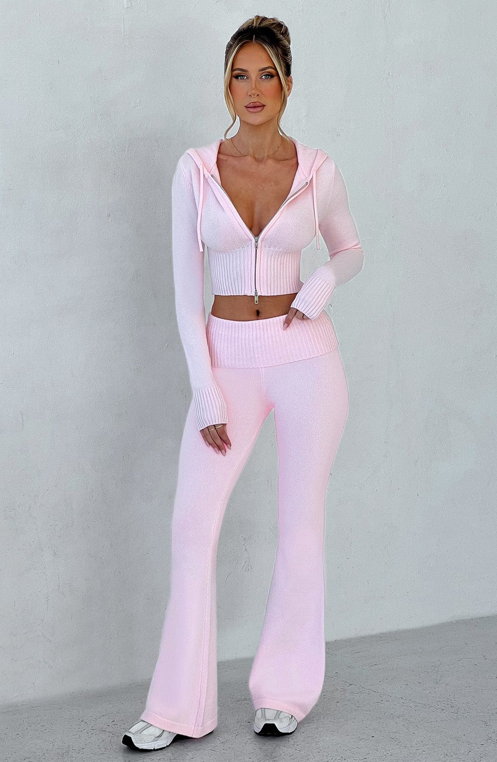 Portia Pantalones de Punto - Rosa - SC