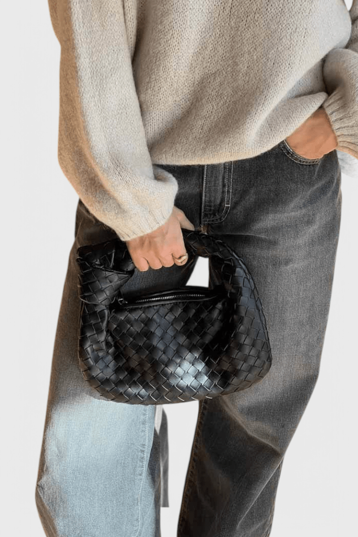 Bolso Satchel Mini Woven Sage - SC