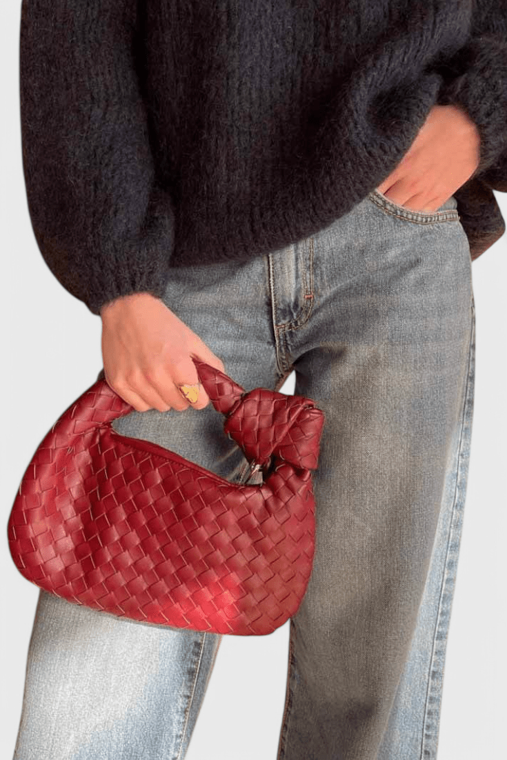 Bolso Satchel Mini Woven Sage - SC