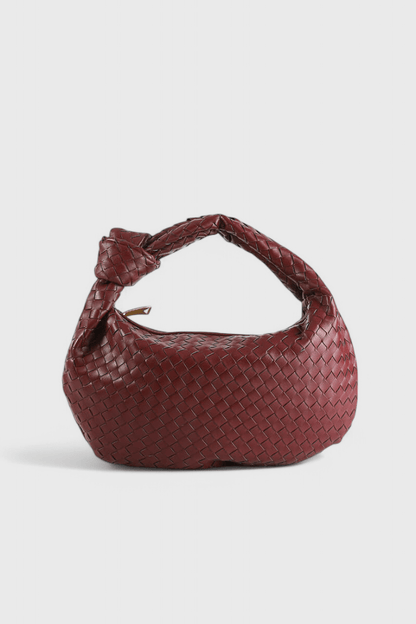 Bolso de Hombro Tejido Mediano Sage - SC