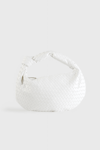 Bolso de Hombro Tejido Mediano Sage - SC