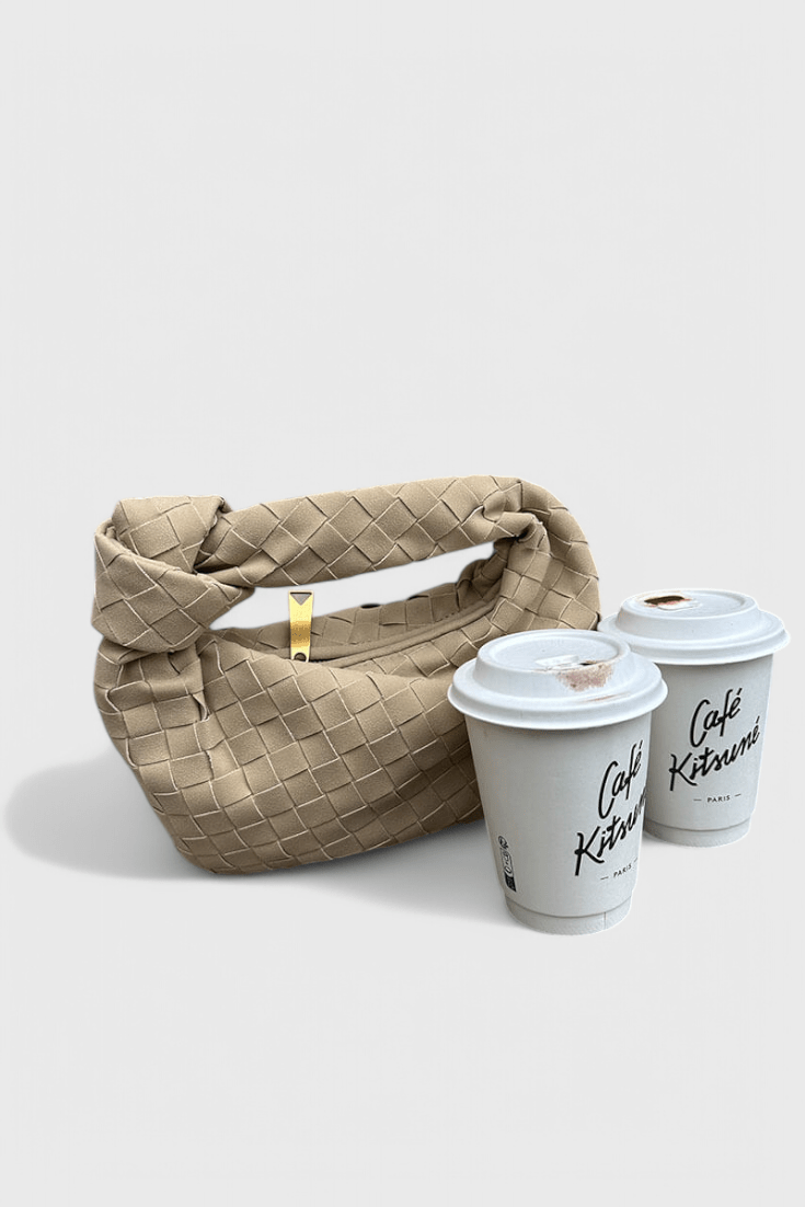 Bolso Mini Woven Remi con Detalle de Nudo - SC
